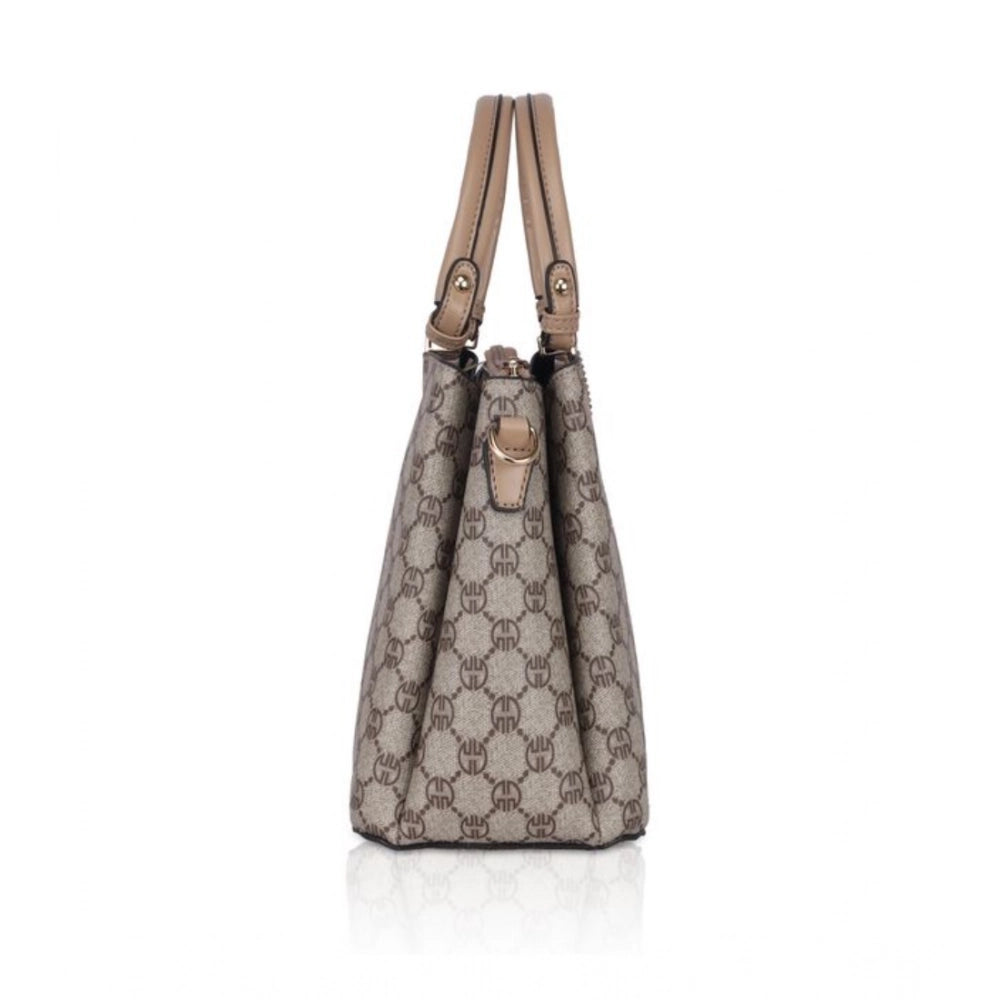 Women's Faux Leather Printed Handbag (Hilver)