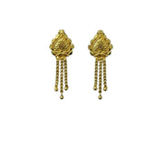 Women's Pack of_2 Brass Gold-Plated Earrings (Gold)